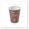 Eco-Products 8 oz. World Art Renewable and Compostable Paper Hot Cups - Brown/White (20 Packs/Carton)